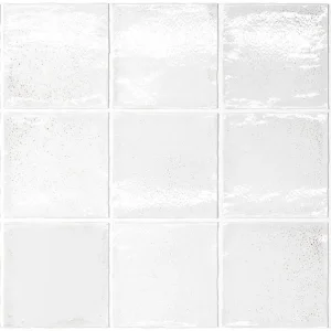 Uitverkoop Tegels handvorm Talea White 10x10cm