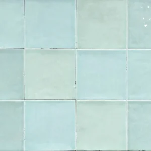 Tegels handvorm zellige mint 12x12 cm (sample) Direct Beschikbaar