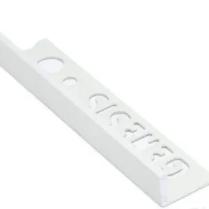 Tegelstrip esa107.01 aluminium recht - wit 2,7m x 10mm Merkproduct