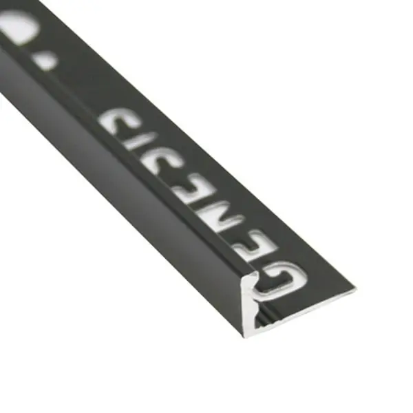 Tegelstrip esa107.17 aluminium recht - mat zwart 2,7m x 10 mm Bestel Nu