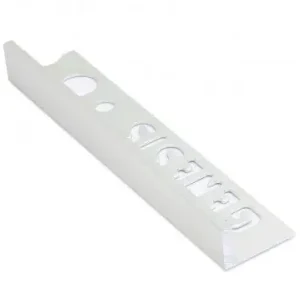 Meest Verkocht Tegelstrip esa107.91 aluminium recht - glans zilver 2,7m x 10mm