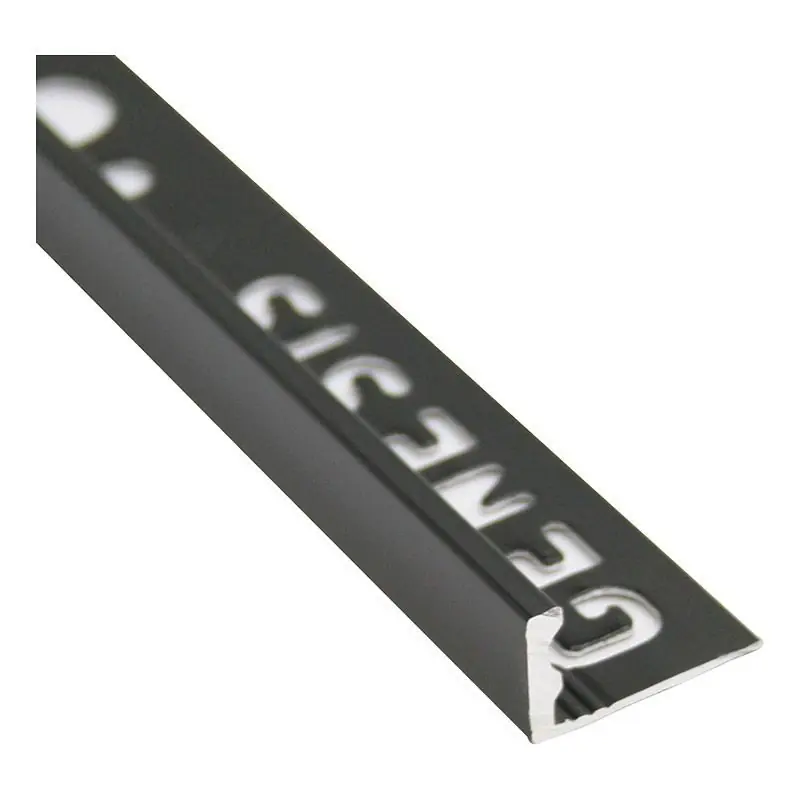 Dagaanbieding Tegelstrip esa127.17 aluminium recht - mat zwart 2,7m x 12 mm