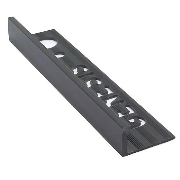 Must-Have Tegelstrip esp080.16 kunststof recht - zwart 250m x 8mm