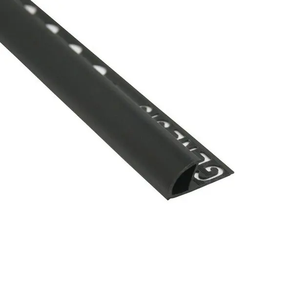 Laatste Versie Tegelstrip etr108.16 kunststof rond - zwart 2,5m x 10mm