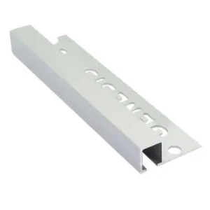Direct Beschikbaar Tegelstrip tdp127.81 aluminium vierkant - mat zilver 2,7m x 12mm