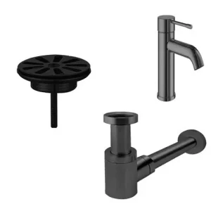 Tijdelijk Beschikbaar Toiletkraan met sifonset in gunmetal
