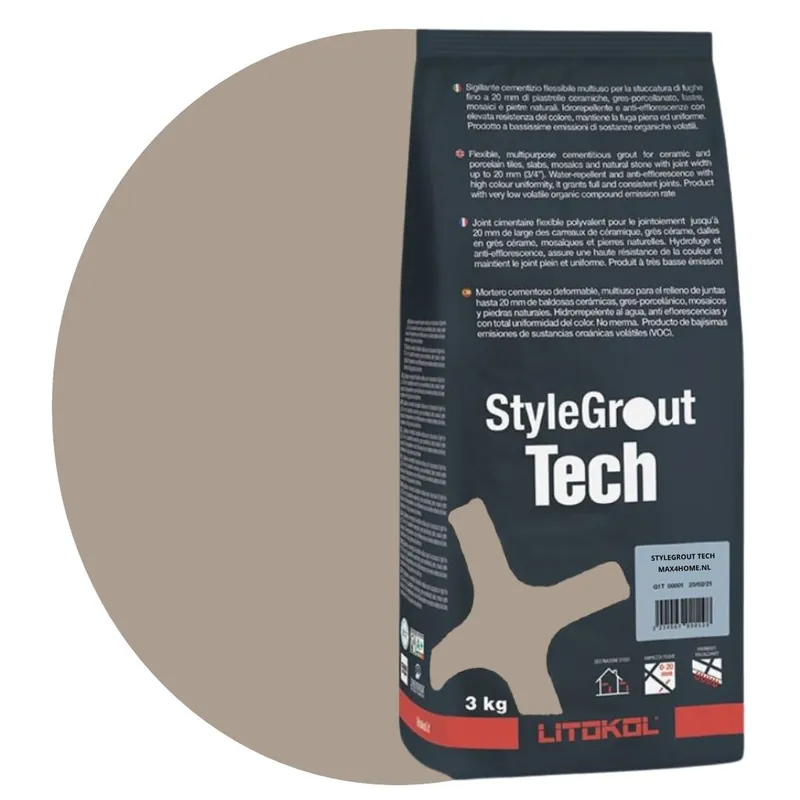Koop Vandaag Voegmiddel stylegrout tech grey-1 voeg 3 kg