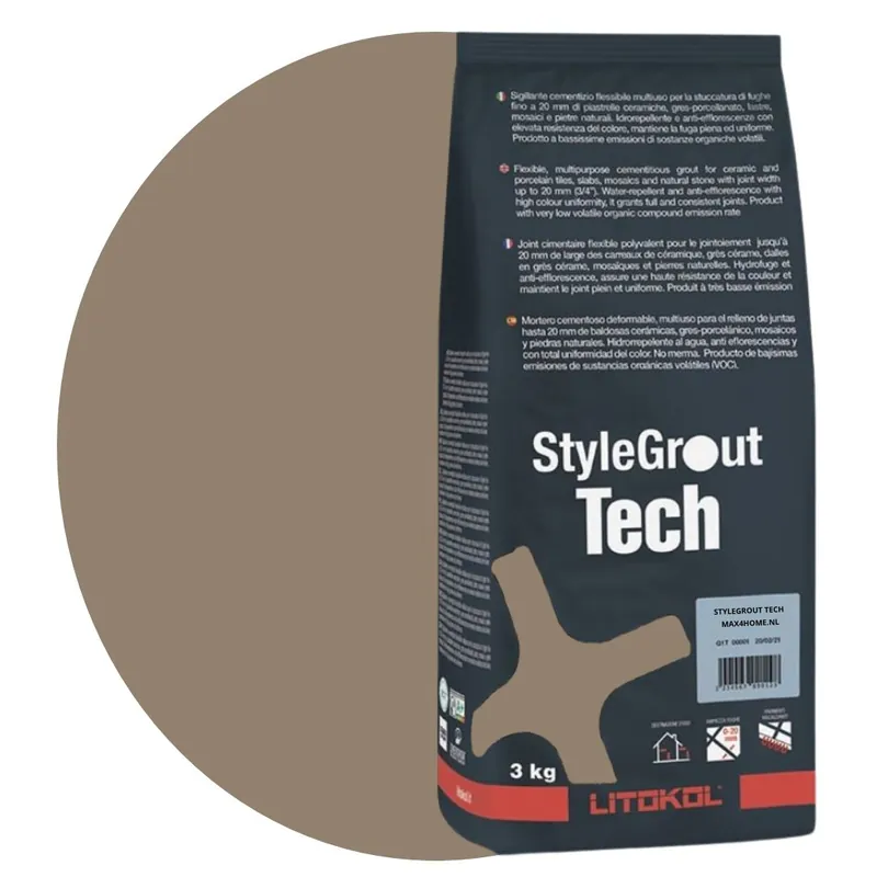 Seizoensaanbieding Voegmiddel stylegrout tech grey-2 voeg 3 kg
