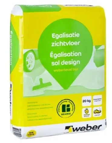 Weber egalisatie zichtvloer 20 kg Op = Op