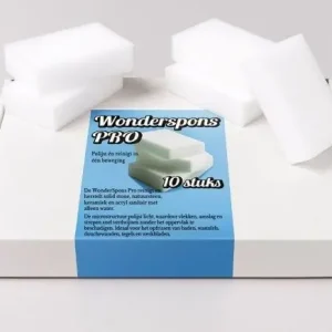 WonderSpons Pro - Solid Stone & Sanitair Reinigingsspons | 10?6?2 cm | 10-pack | Reinigt al met alle Uitverkoop