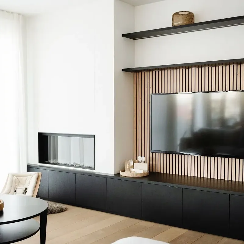 3D wandpaneel Matte Black – Pepper Oak 277×30 cm Flitsaanbieding