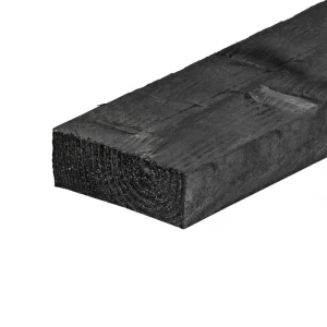 Laatste Versie Douglas balk fijnbezaagd Zwart 50×100 mm 400 cm