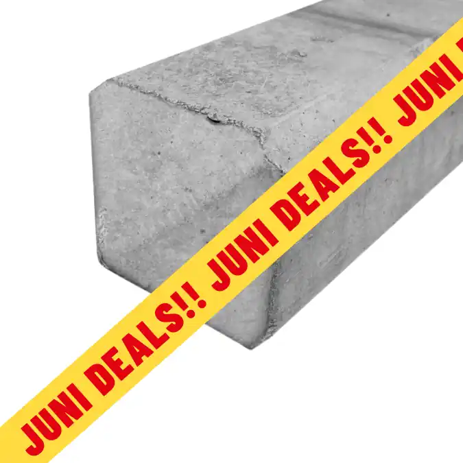 Lage Prijs Betonpaal grijs diamantkop 85×85 mm 300 cm