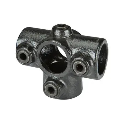 Exclusieve Aanbieding Koppelstuk zwart Ø28mm kruis (4 buizen)