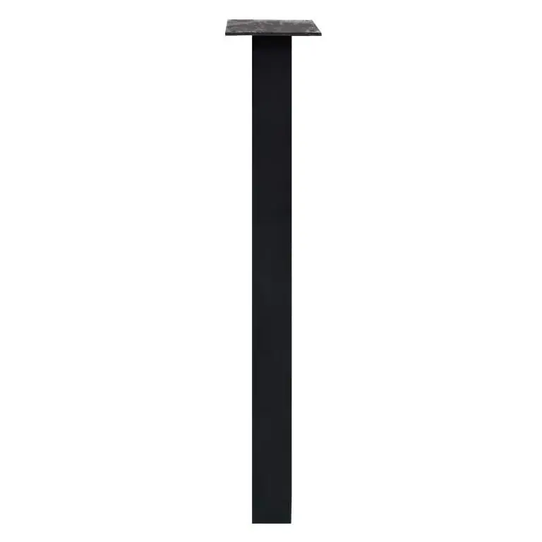 Eettafelpoot I Zwart – Hoogte 72 cm – Koker: 6×6 cm Premium