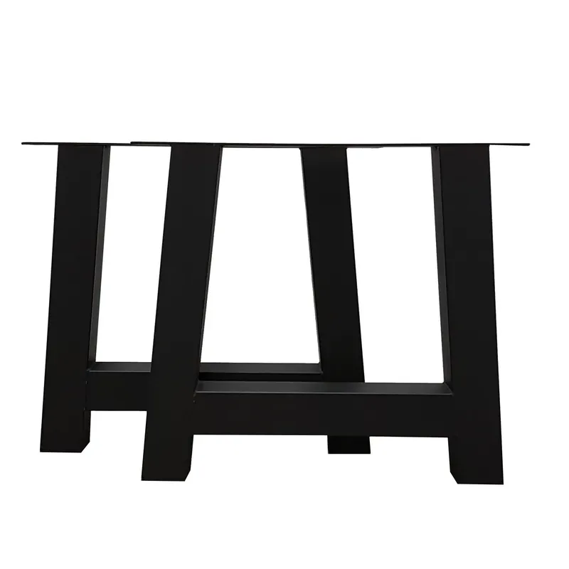 Direct Beschikbaar Eettafelpoot A Zwart – HxB: 72×76 cm – Koker: 10×10 cm