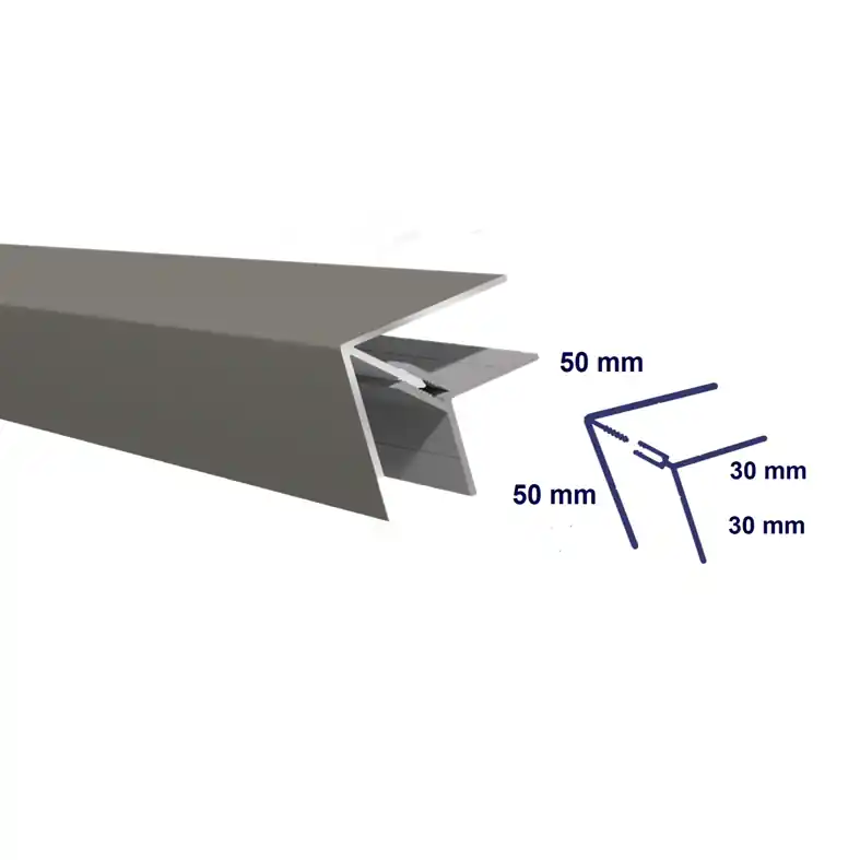 Lage Prijs HDM Outdoor Hoekprofiel PVC/Alu 2-delig