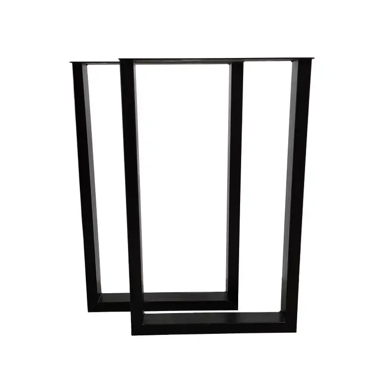 Uitverkoop Bartafelpoot U Zwart – HxB: 90×57 cm – Koker: 8×4 cm