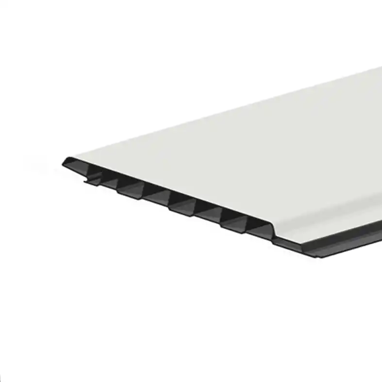 Uitverkoop HDM Outdoor PVC gevelbekleding Uni Clear White 17×200 mm