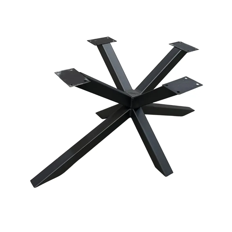 Salontafelpoot Matrix Zwart – HxBxD: 40x65x65 cm – Koker: 6×6 cm Gratis Retour