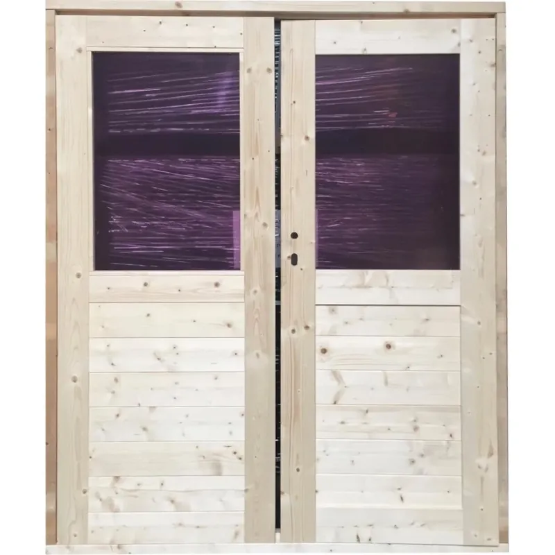 Koopje Blokhut deur glas 150×180 cm NR 27