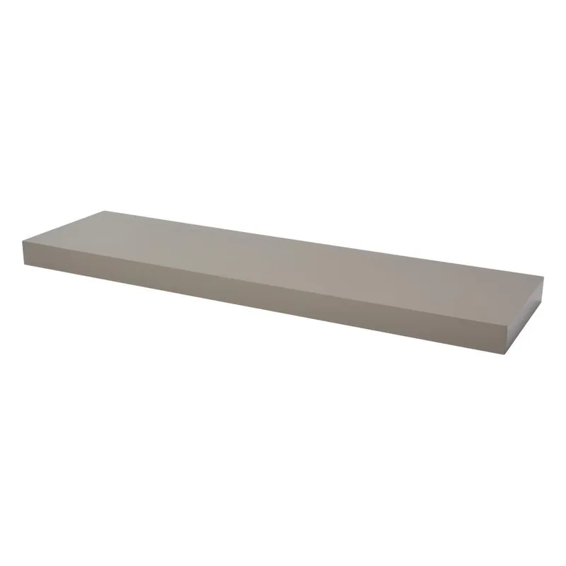 Zwevende plank XL5 Hoogglans Desert Grijs 46 mm 90×25 cm Uitverkoop