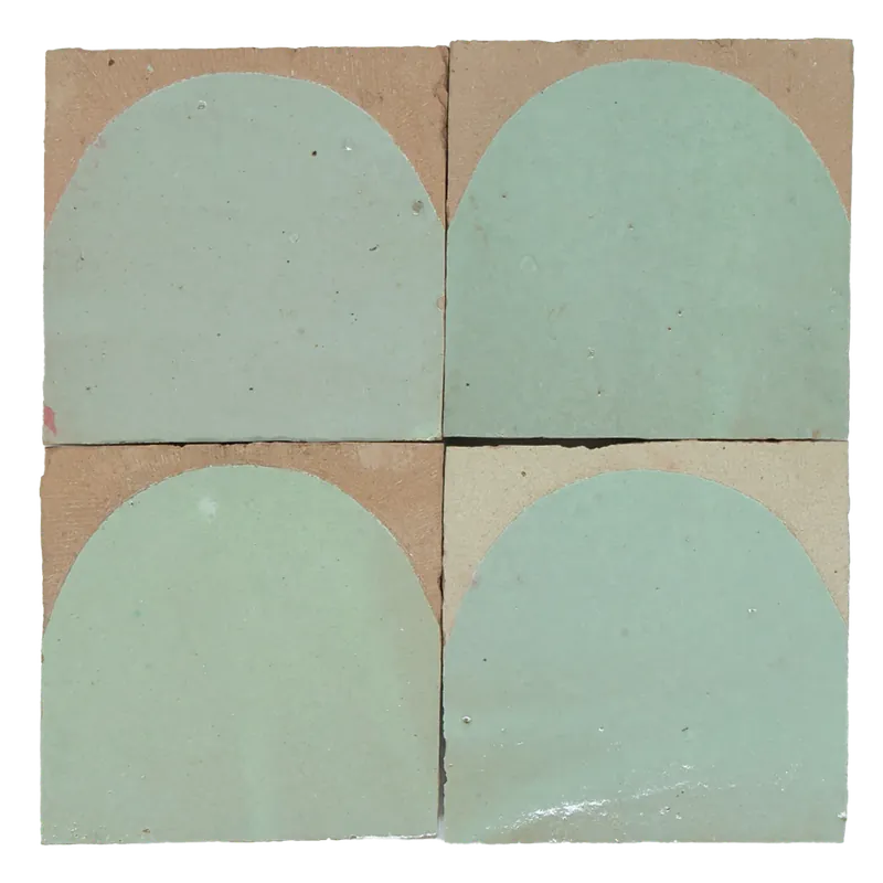 Zellige Luna Vert Clair Hoge Kwaliteit