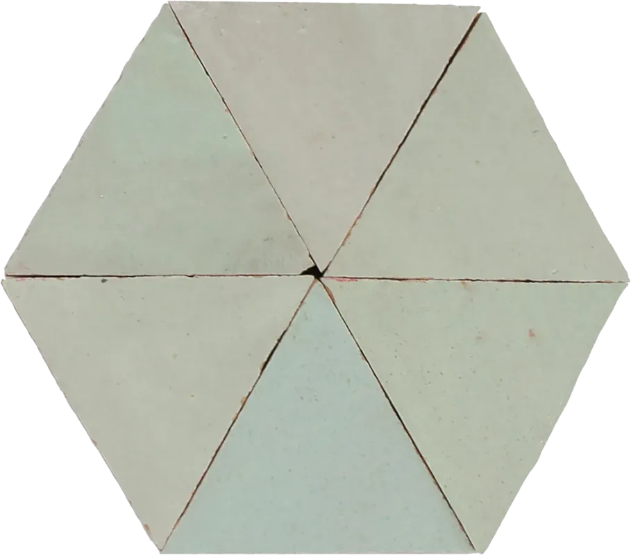 Flitsaanbieding Zellige Vert Clair Triangle