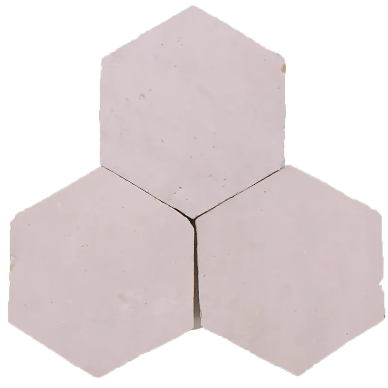 Zellige Pastel Rose Hexagone Actieprijs