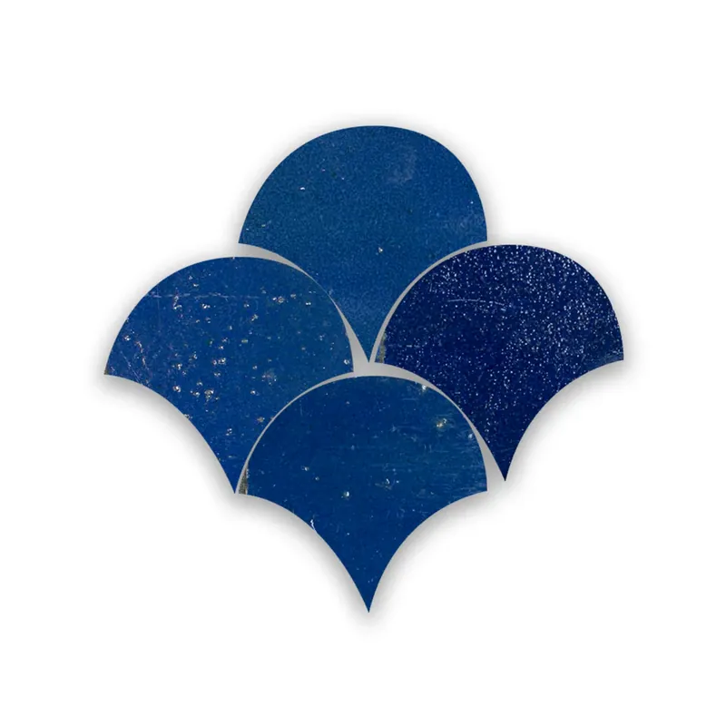 Op = Op Zellige Bleu Foncee Poisson Echelles