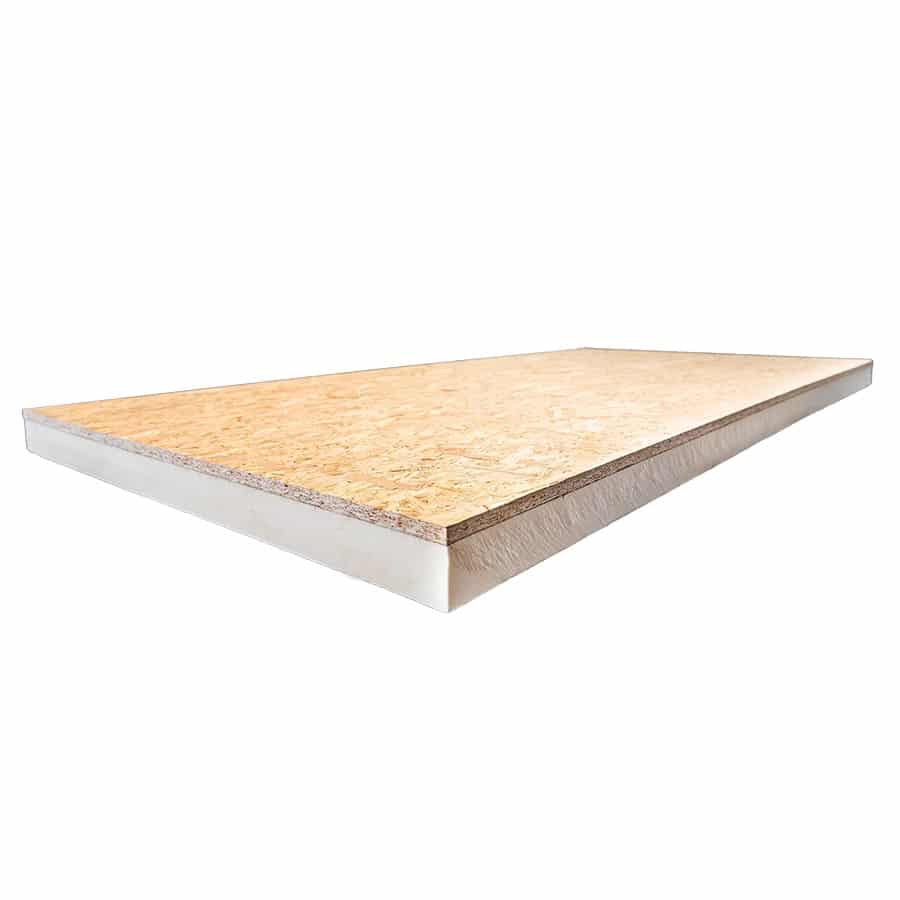 Pir 142mm + OSB | 2440x600x9mm – Rd:6.45 (=1,464m²) Flitsaanbieding