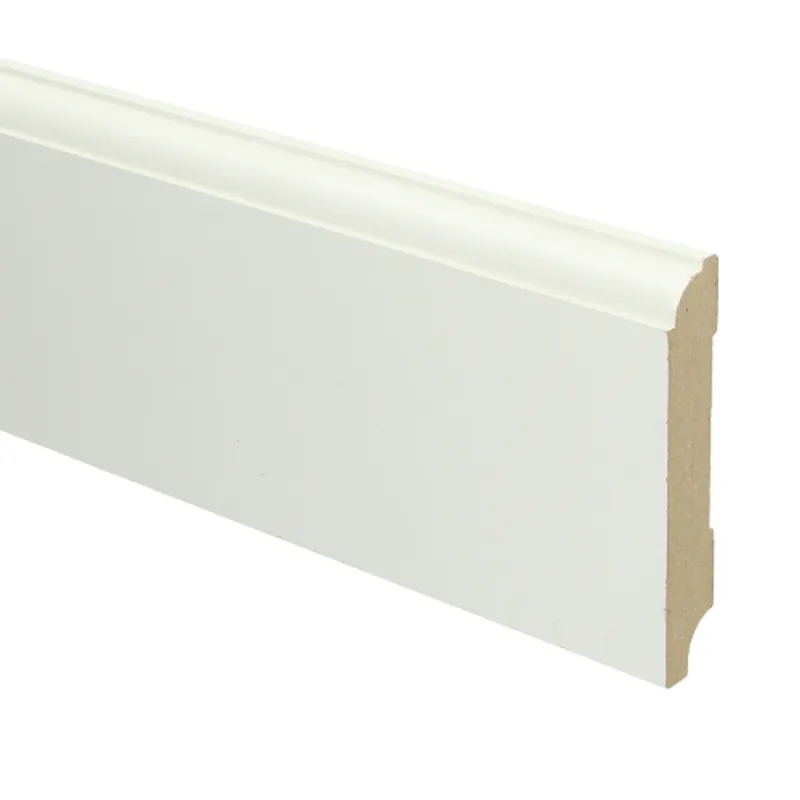 Weekendaanbieding Hoge Plint MDF – Bijpassend bij Laminaat – Diverse Kleuren Gefolied (240 cm)