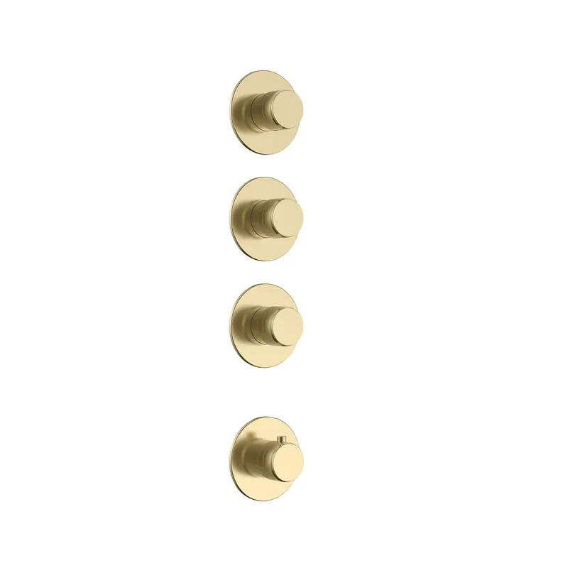 Uniforma Douchestang met Wateraansluiting – 69 cm – Geborsteld Goud Uitverkoop