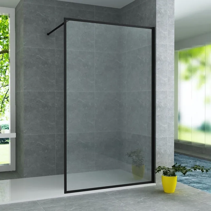 STRIA Thermostatisch Regendoucheset – Cool Touch & Ribbeldetails – 30 cm Hoofddouche – Mat Zwart (PVD) Op = Op