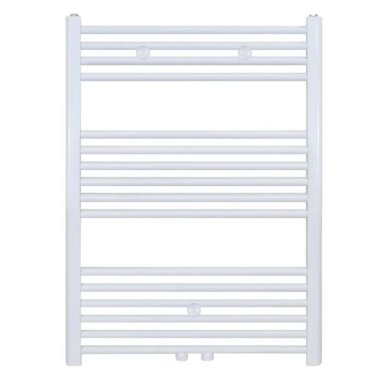 Design Thermostatische Radiatorkraan Middenaansluiting – Geschikt voor Muur en Vloeraansluiting – Glanzend Wit Must-Have