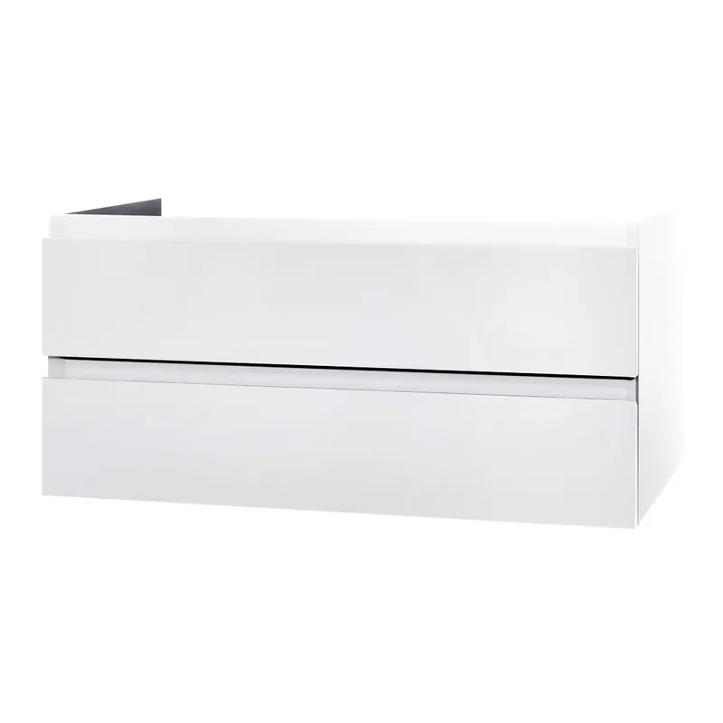 Wastafelblad MDF – 118,4 x 45,5 x 2,6 cm – Mat Wit Wastafeltablet voor Badkamermeubel Nieuw