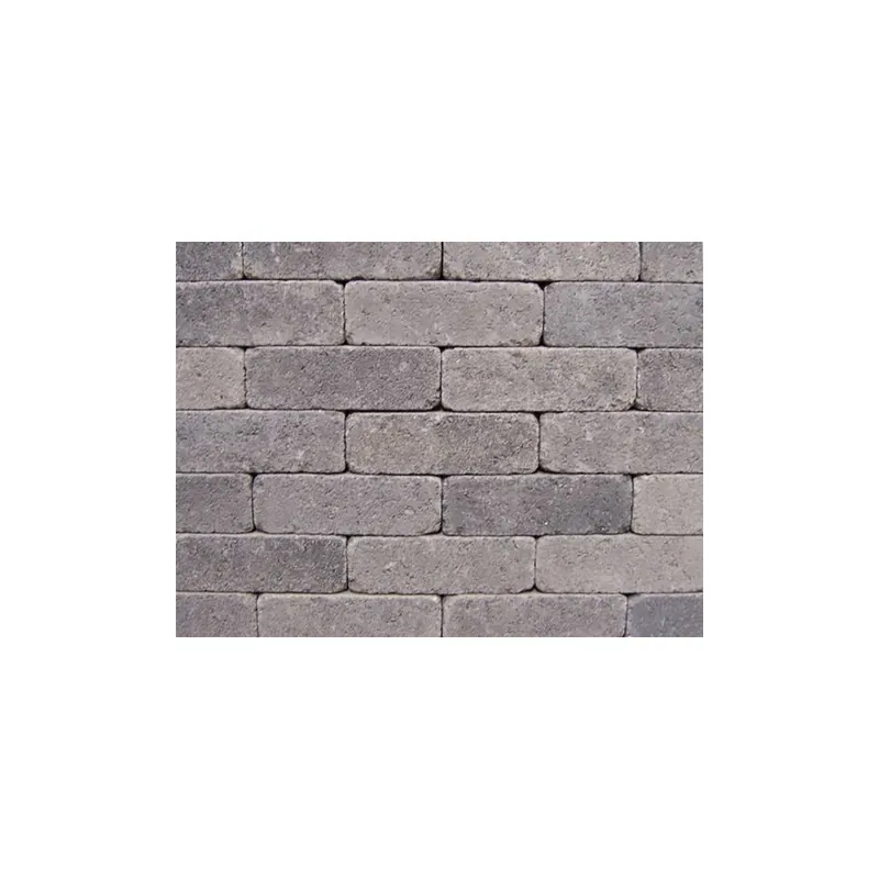 Meest Verkocht Metro Trommelsteen Grijs-zwart 21x7x7cm