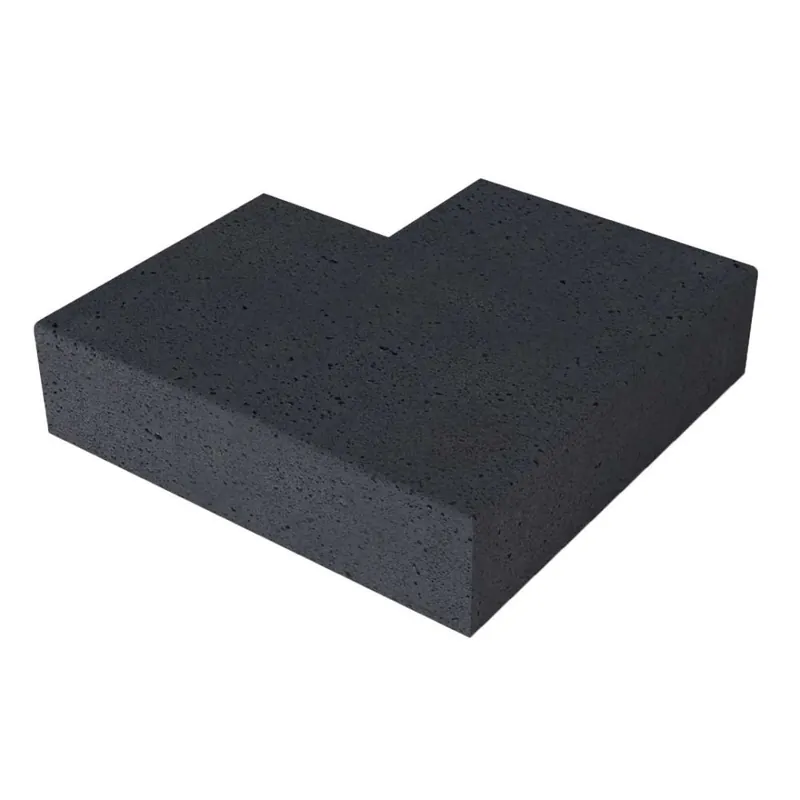 Beperkt Aanbod Oud Hollandse TRAP HOEKSTUK 90° (37/15) Buiten Carbon 60x60cm