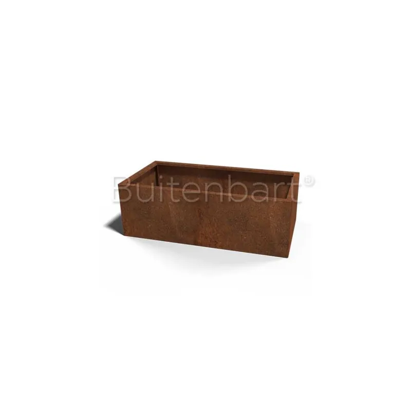 Cortenstaal Plantenbak Rechthoek 60x120cm, hoogte 60cm Beperkt Aanbod