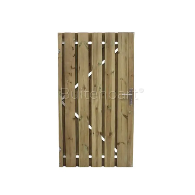 Actieprijs Tuinpoort Trendline Easy Grenen Groen Geïmpregneerd 110x190cm Linksdraaiend