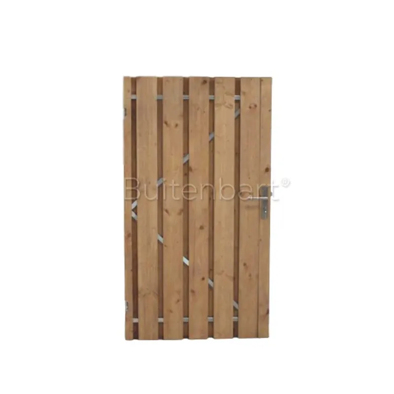 Tuinpoort Trendline Easy Grenen Rood Geïmpregneerd 130x190cm Linksdraaiend Koop Vandaag
