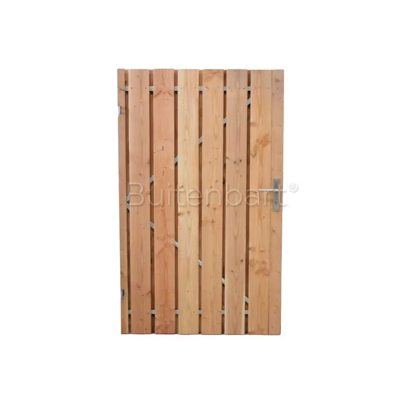 Premium Tuinpoort Trendline Easy Douglas Geschaafd Onbehandeld 120x190cm Linksdraaiend