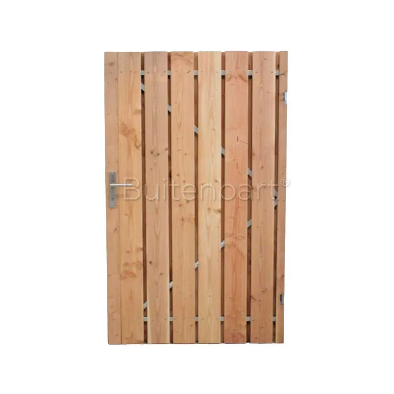 Weekendaanbieding Tuinpoort Trendline Easy Douglas Geschaafd Onbehandeld 150x190cm Rechtsdraaiend
