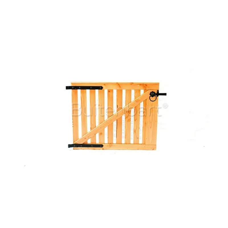 Tuinpoort Douglas geschaafd onbehandeld (incl. voorgemonteerd hang en sluitwerk) 120x100cm Linksdraa Exclusieve Aanbieding