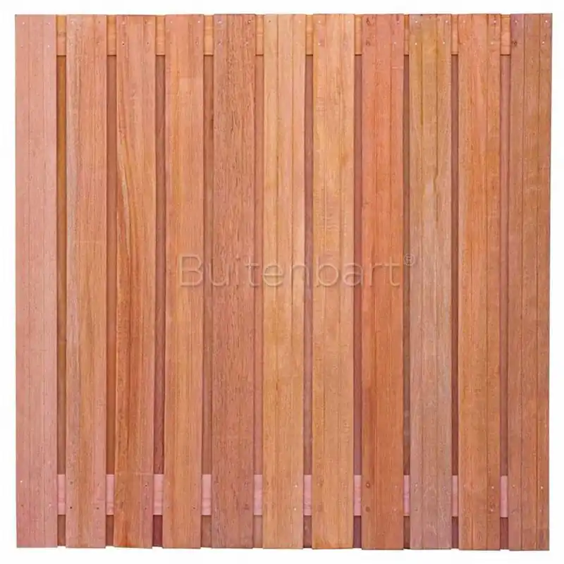 Beste Prijs Topline privacy plus schuttingscherm 180x180cm, Hardhout, Onbehandeld, 14mm
