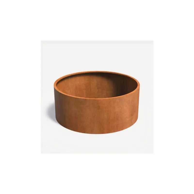 Lage Prijs Cortenstaal Plantenbak Rond diameter 200cm, hoogte 80cm