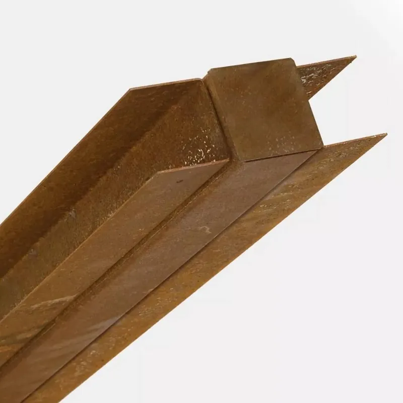 Goedkoop Tussenpaal voor Bamboescherm H:182cm L:230cm Corten