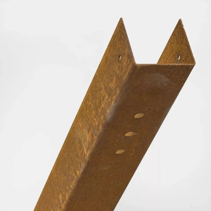 Actieprijs Muur- startprofiel Bamboescherm 182cm - Cortenstaal
