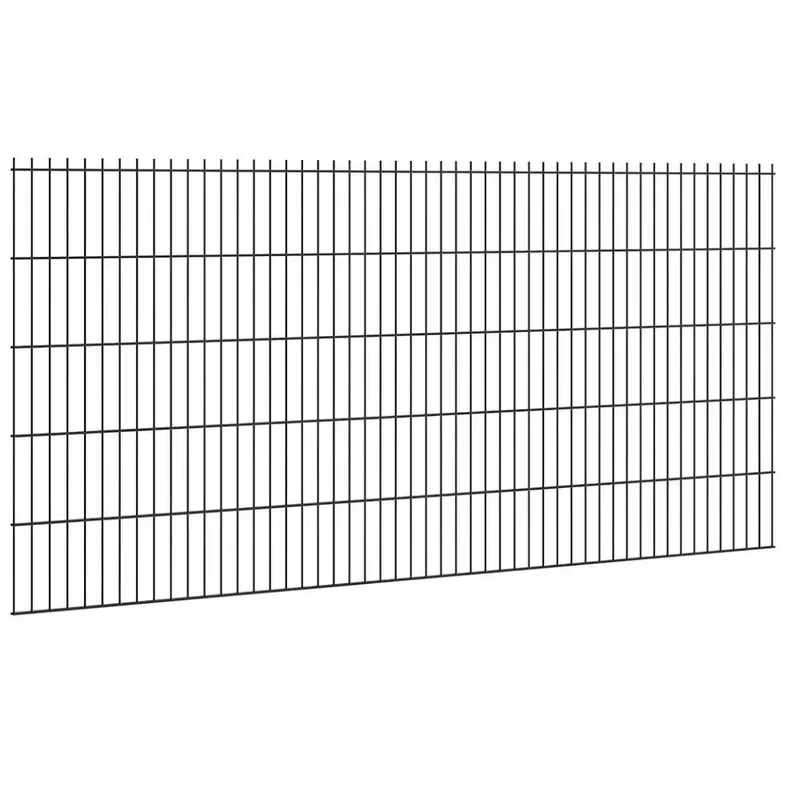 Hillfence metalen scherm dubbele staafmat 250x103cm zwart Direct Verzonden