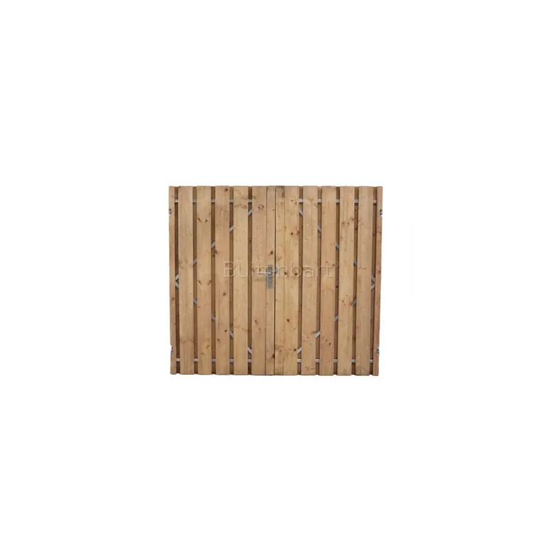 Tuinpoort dubbel Trendline Easy Grenen Rood Geïmpregneerd 220x190cm Linksdraaiend Hete Deal
